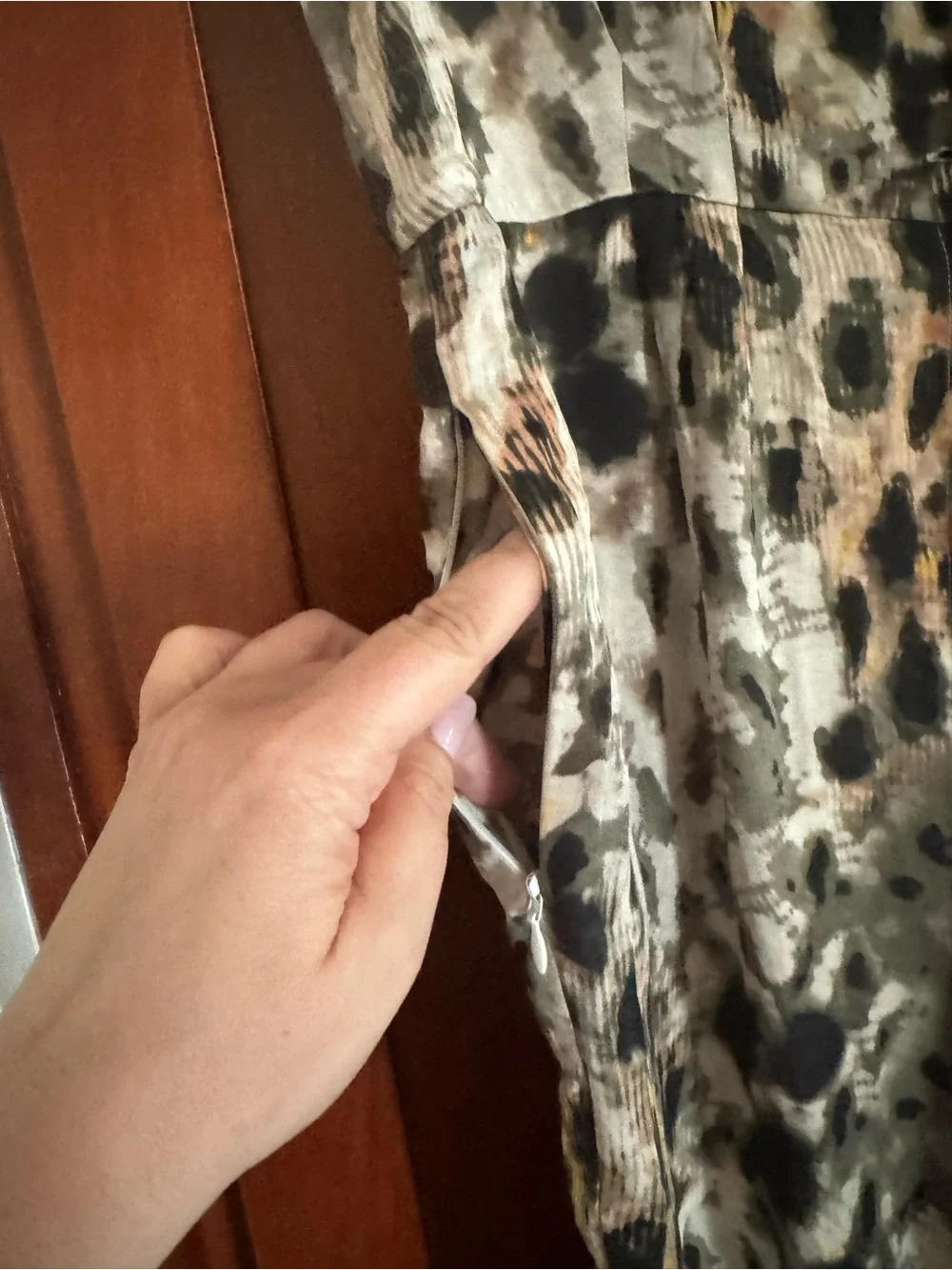 Louis Féraud 100% Silk Leopard Print Jumpsuit - Picture 6 of 15
